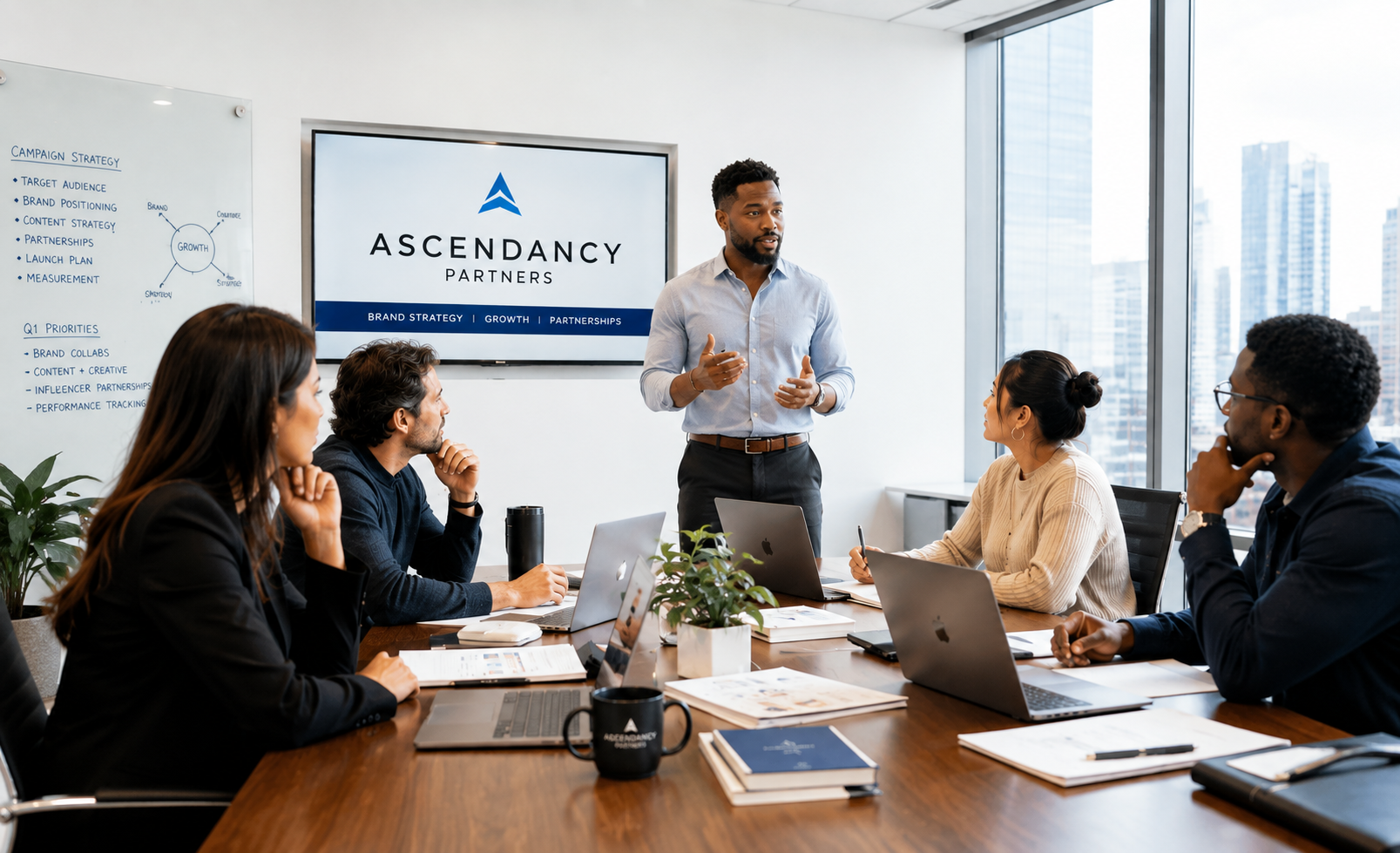 Ascendancy Partners team in a strategy session